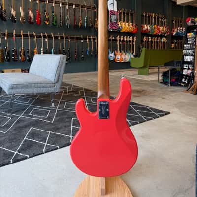 Sterling StingRay Short Scale with Roasted Maple Neck - Fiesta Red image 14