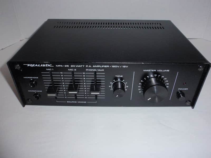Realistic MPA-25 20 Watt PA Amp - 120V & 12V image 1