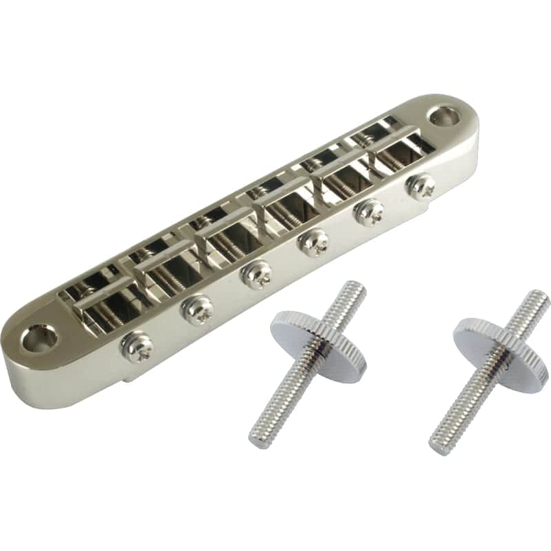 Gotoh Guitar Bridge - GE103B, Tune-O-Matic, Standard Post, Color: Nickel image 1