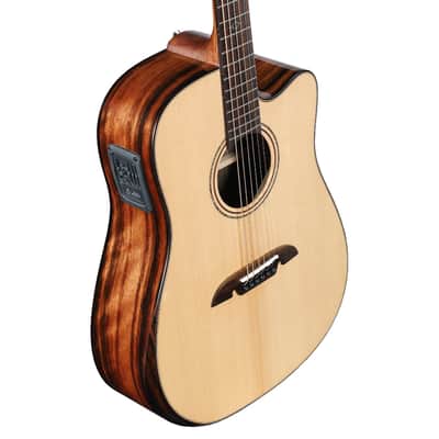 Alvarez Artist Elite Dreadnought Sitka/Macassar Ebony w/Bevel Edge Armrest, Cutaway - ADE90CEAR image 2