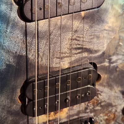Kiesel Zeus 6 Multiscale Blue Burst w/ Original Gig Bag Absolutely Amazing Instrument image 8