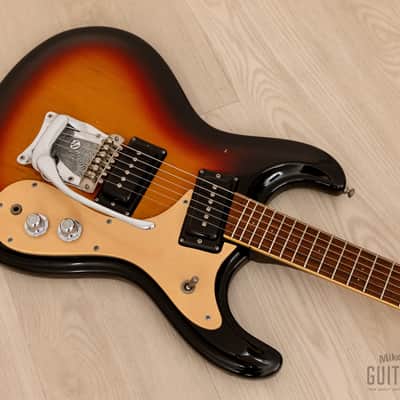 1978 Mosrite Ventures Model Vintage Guitar Sunburst w/ Moseley, Case image 8