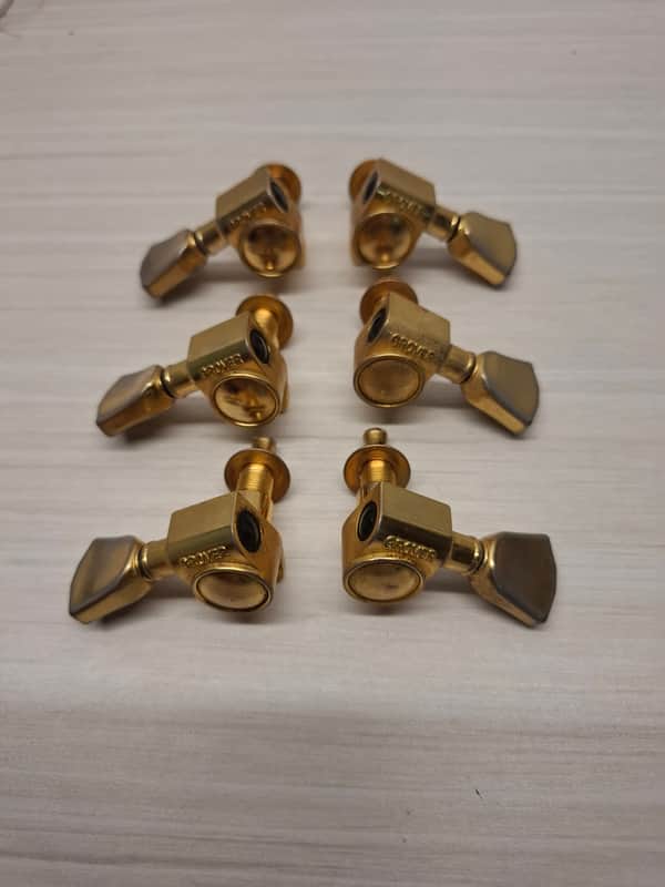 Grover Rotomatic 102 series gold 3+3 kidney image 1