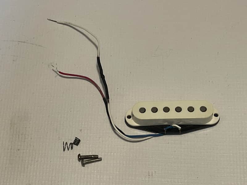 1991 90's USA Fender American Standard Stratocaster White Neck Single Coil Guitar Pickup 6.08k image 1