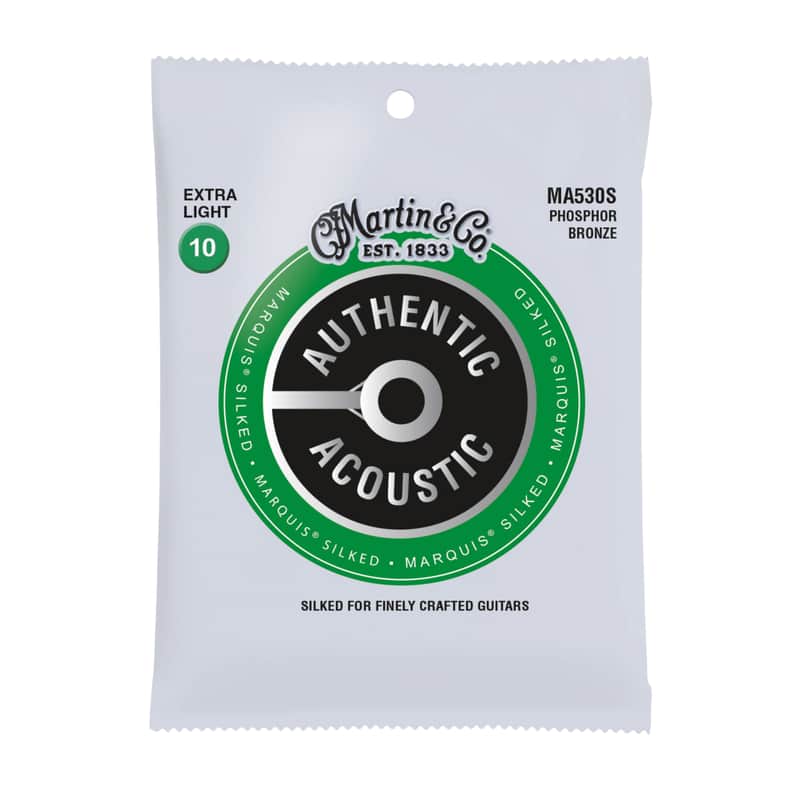 Martin MA530S Authentic Acoustic Marquis Phosphor Bronze Extra Light Guitar Strings 10-47 image 1