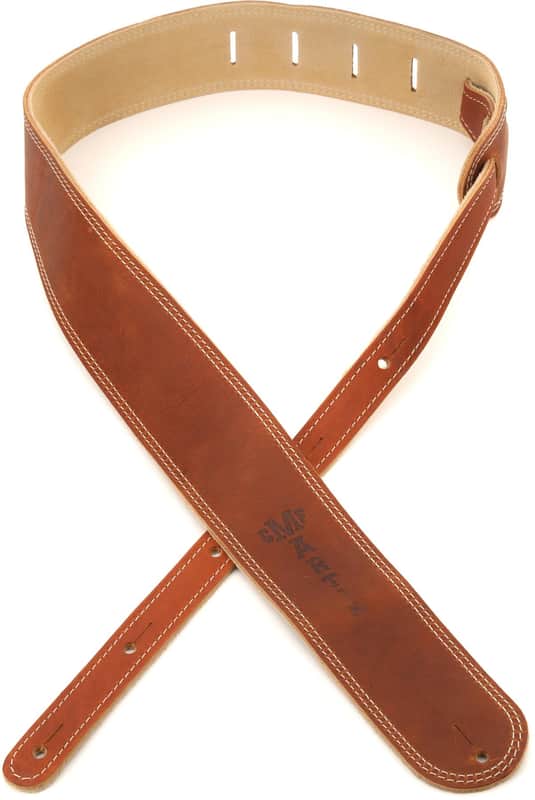 Martin Ball Glove Leather and Suede Guitar Strap - Brown image 1