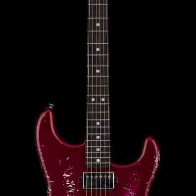 Fender Custom Shop 1966 Stratocaster SH Heavy Relic - Aged Midnight Wine #88062 image 5