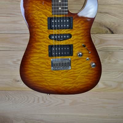 Tom Anderson Hollow T Drop Top 2009 - Dark Cherry Burst image 2