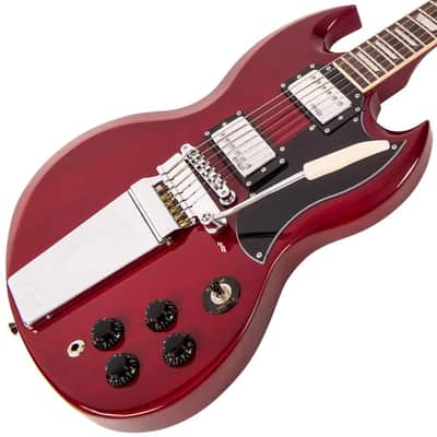 Vintage VS6V ReIssued with vintage style Vibrato - Cherry Red (VS6VCR) image 3