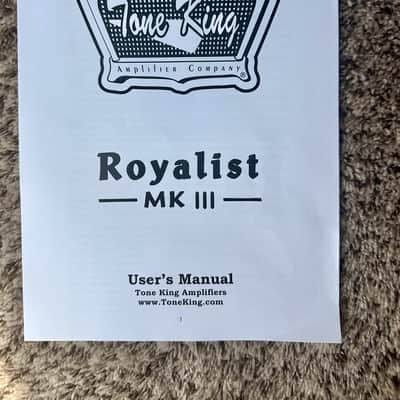 Tone King Royalist MKIII 2-Channel 40-Watt 2x12" Guitar Amp Half Stack 2023 - Present - Black image 6
