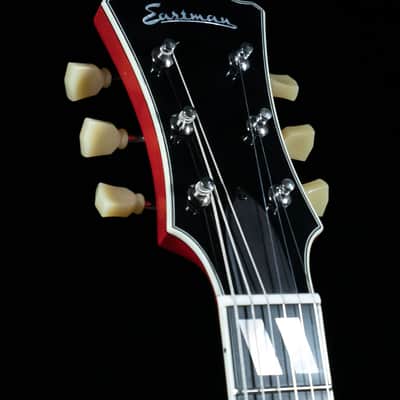 Eastman T486B-RD Thinline, Maple, Seymour Duncan Pickups, Bigsby, Red Finish - NEW image 3