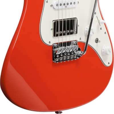 Ibanez AZ Prestige 6 String Electric Guitar w/Case - Vermillion Red (AZ2204NWVR) image 2