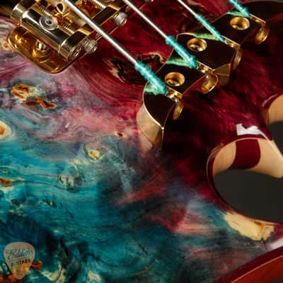 Alembic Mark King Signature Deluxe - Buckeye Burl Resin Top image 13