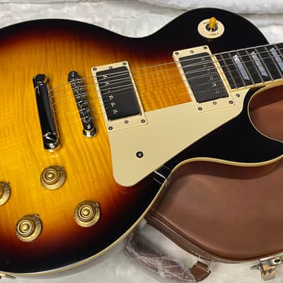 NEW ! Epiphone Inspired by Gibson 1959 Les Paul Standard Reissue Electric Guitar - Dark Burst - Flame Top - 10.1 lbs - Authorized Dealer - G07146 image 4