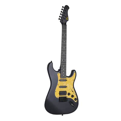 WINZZ EGS112H-BKM 39-inch ST Solid Poplar Wood Electric Guitar Kit HSS Pickup, Black Matte image 2