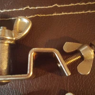 VINTAGE Ludwig WFL Leedy Slingerland NICKEL PARTS LOT Mouse Ear Wing Bolts MOUNT 40s 50s image 4