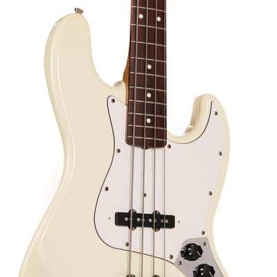1986 Fender MIJ Jazz Bass Olympic White image 5