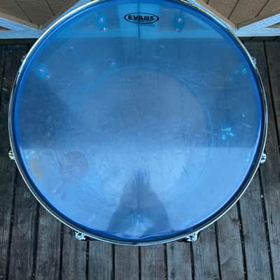 Ludwig 16x18" Blue Vistalite Floor Tom 1970s - Blue image 5