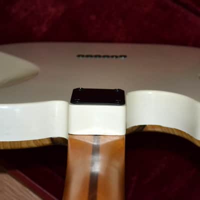 Custom Build Tele-Style HH w/Gibson Custombucker PUs - Black Limba Top, White Gloss Body image 6