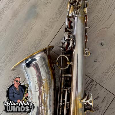 1938 Selmer Balanced action alto saxophone- Original Silver plate w/ Full engraving & Premium Overhaul! image 7