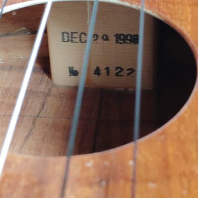 1998 G String Tenor Ukulele Hawaii Derek Shimizu Solid Koa Slotted Head w/ Case image 6