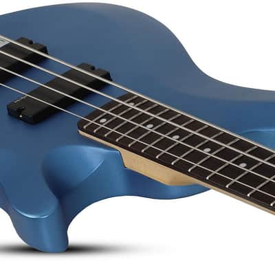 Schecter C-4 Deluxe Electric Bass - Satin Metallic Light Blue (585) image 5