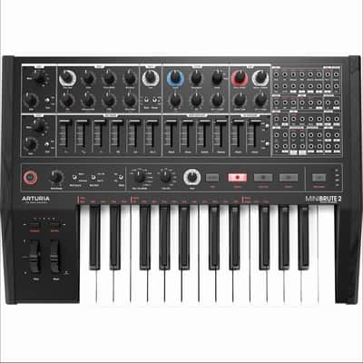 Arturia MINIBRUTE 2 Noir Semi-modular Analog Synthesizer