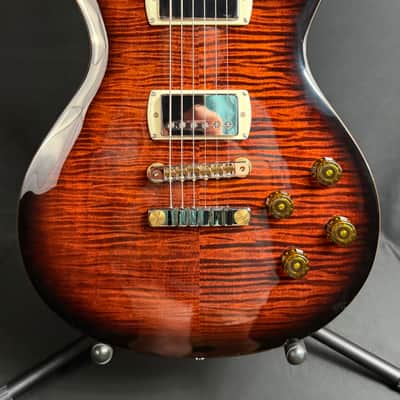 PRS SE McCarty 594 Singlecut Electric Guitar Black Gold Burst w/ Gig Bag image 2