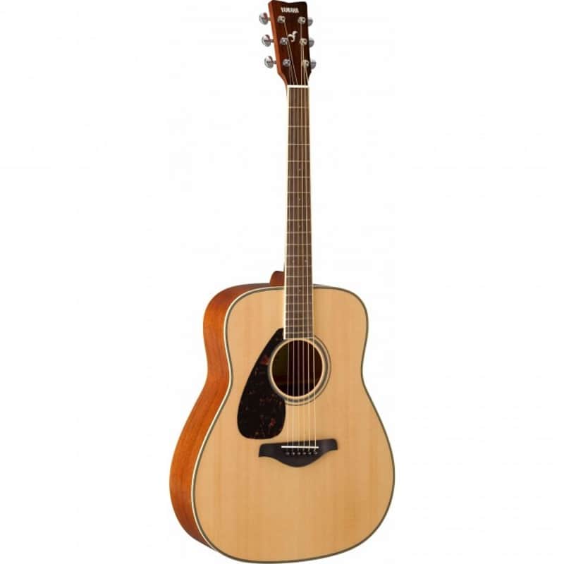 Yamaha FG820-L Left-Handed Solid Spruce Top Acoustic Guitar Mahogany - Natural image 1
