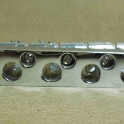 New Chrome  bass guitar Washburn 5 String Replacement Bridge image 4