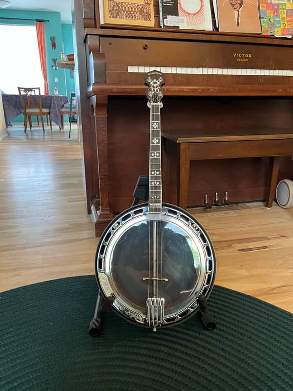 Gold Tone IT-250F 4-String Resonator Irish Tenor Banjo with Flange 2010s - Vintage Brown image 1