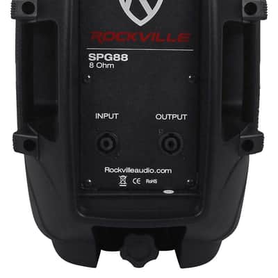 Rockville SPG88 8" Inch Passive 400w DJ PA Speaker ABS Lightweight Cabinet 8 Ohm image 4