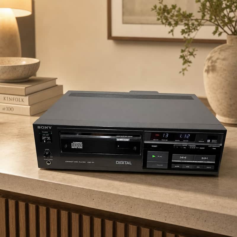 Sony CDP-101 Rare Vintage CD Player Tested 101V Warranty image 1