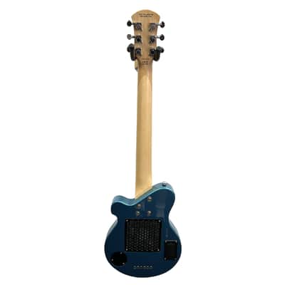 Pignose PGG Travel Guitar with Built-In Amp - Metallic Blue image 2