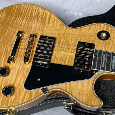 NEW! Gibson Dealer Select Custom Shop Les Paul Custom - Wild AAA Figured Flame Top - Antique Natural - Authorized Dealer - 8.7 lbs - G05981 (Copy) image 2