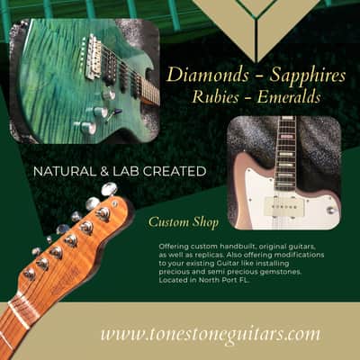 Modded Gretsch G2420T Streamliner Diamonds 11 carats Tone Stone image 10