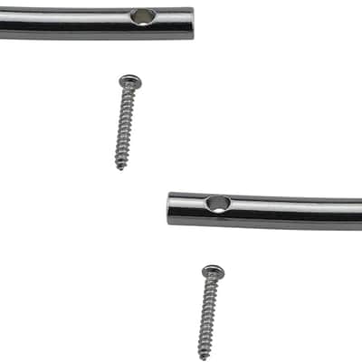 2PCS Guitar String Retainer Bar String Tension Bars Headstock String Trees Guitar String Retainer Bar for Floyd Rose Guitar, Silver image 4
