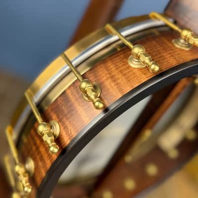 Custom Pisgah Tenor Laydie 19-Fret - 11" Curly Maple 4-String Electric Tone Ring Irish Tuning image 12