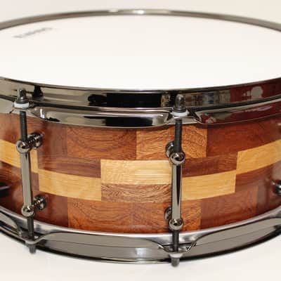 Holloman Custom Drums 5x14" Mahogany/Oak - Hand rubbed urethane over danish oil image 6
