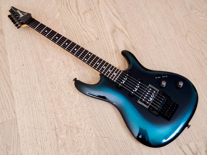 1992 Ibanez Radius Series 540R Electric Guitar Blue Burst HSS