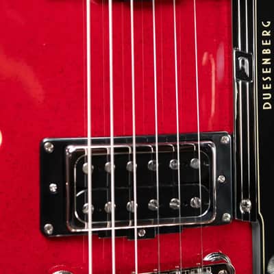 Duesenberg Starplayer TV Semi-Hollow Electric Guitar - Red Sparkle with Hardshell Case - Demo image 11