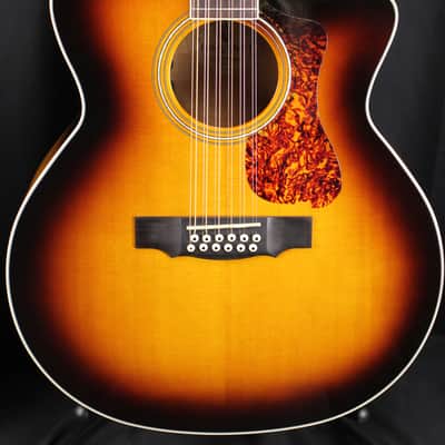 Guild Westerly Collection F-2512CE Deluxe 12 String Jumbo Acoustic Electric Guitar Antique Burst image 1