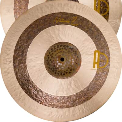 Agean Cymbals 13" Natural Z Heavy Hi-hat image 1