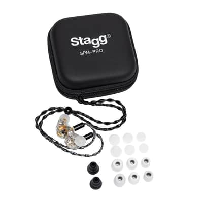 Stagg 3 Driver Premium In Ear Stage Monitor Headphones - Clear image 2
