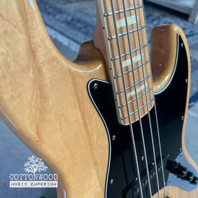 Fender Crafted in Japan (CIJ) 1975 Reissue Jazz Bass (JB75) – Natural Ash with Maple Neck (2004-2005) image 6