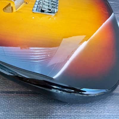 Fender Japan ST62 Stratocaster Body Sunburst with Original Bridge Made in Japan image 8