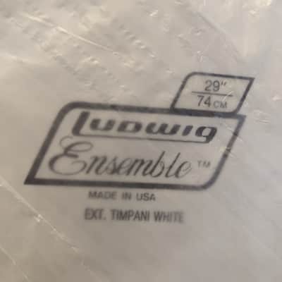 New Ludwig C8229 Ensemble 29" Timpani Head White Made in USA image 3
