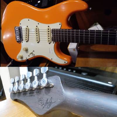 Schecter Nick Johnston USA Signature 2017 - Present - Atomic Orange Nitro image 4