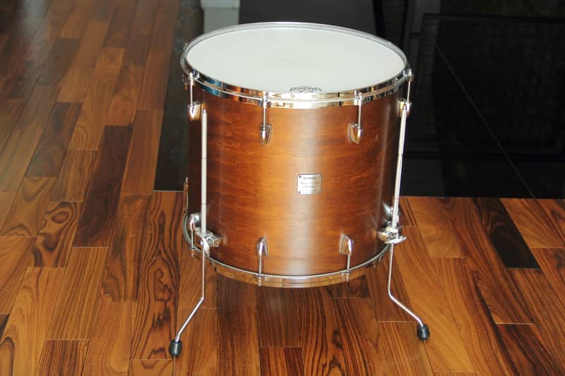 Yamaha Maple Custom Absolute - vintage black 18" floor tom image 1