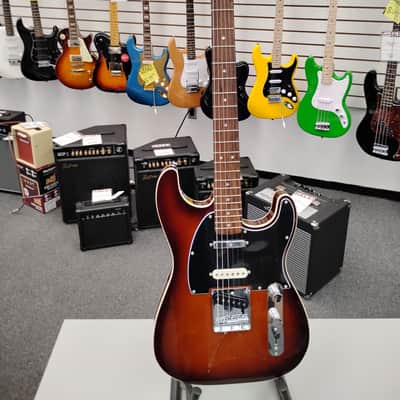 Squier Paranormal Custom Nashville Stratocaster Electric Guitar - Chocolate 2-tone Sunburst image 1